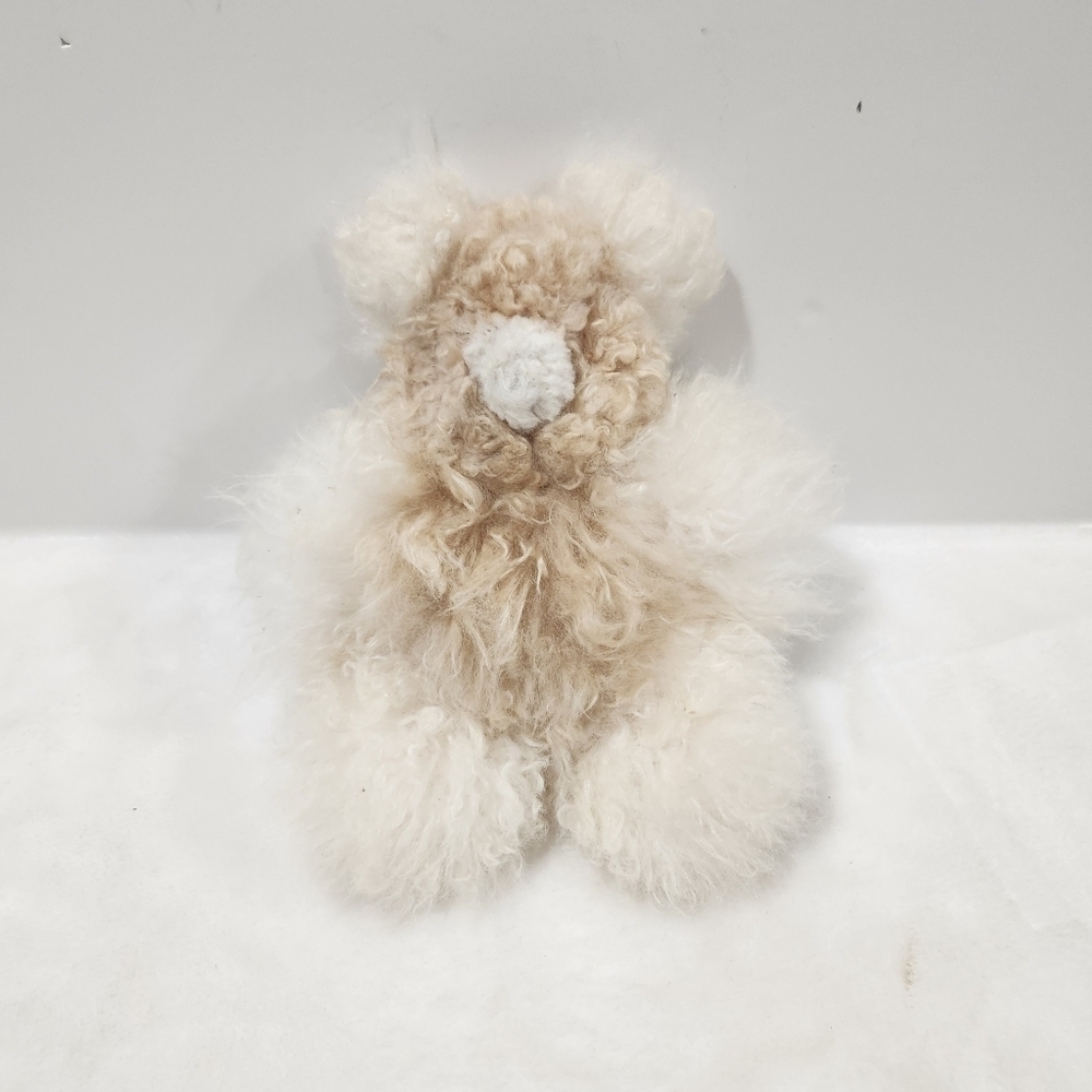 Alpaca Soft Fur Hypoallergenic Teddy Bear 10" Stuffed Animal Toy